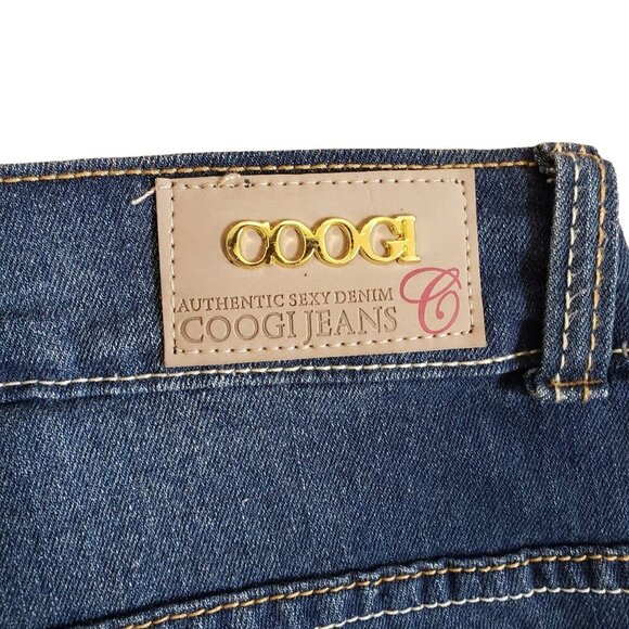 Coogi Womens Embroidered Capri Jeans Size 18w Blue Denim Casual Authentic Sexy - Picture 6 of 8